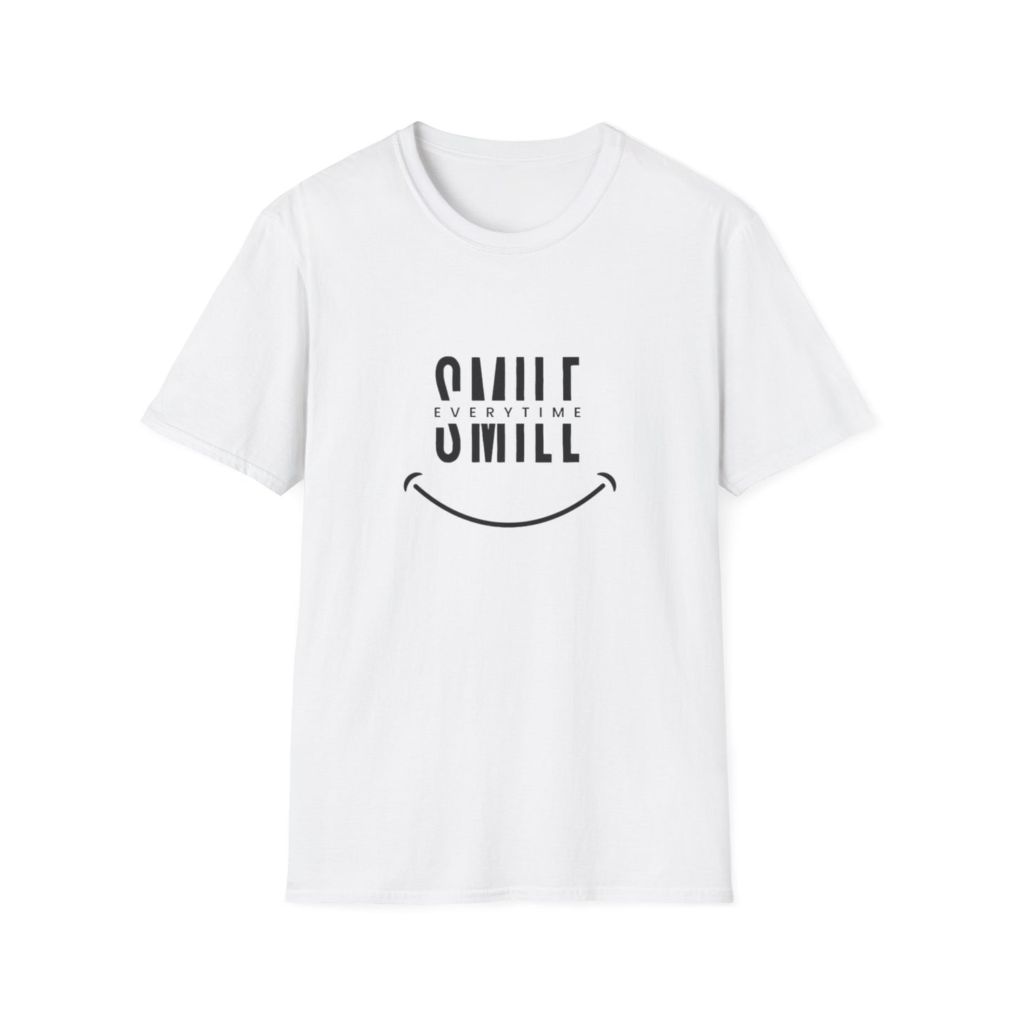 T-shirt personnalisé Smile EverytimeCe T-shirt respire la positivité avec le design personnalisé « sourire à chaque fois », encourageant le porteur à toujours sourire. Fabriquée à partir de coton doux nullT-ShirtPrintifylakaycollection