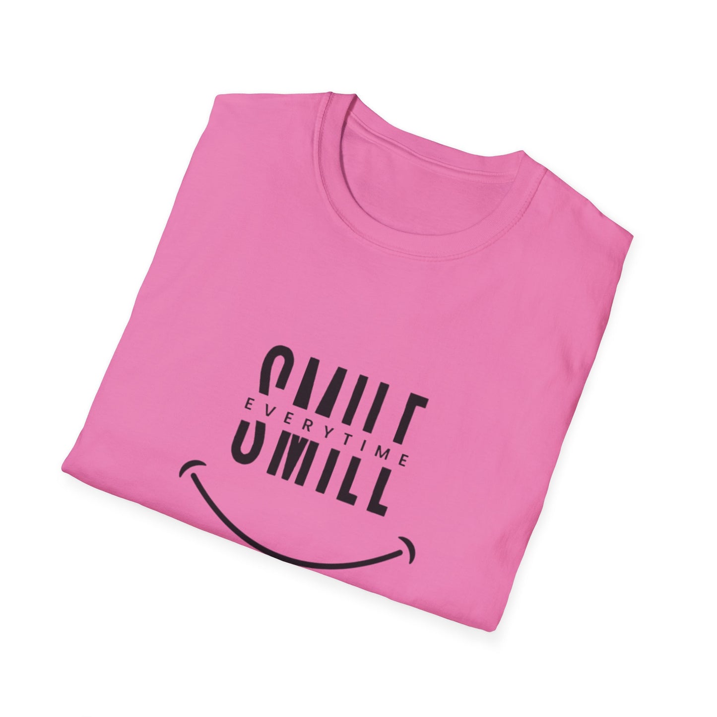 T-shirt personnalisé Smile EverytimeCe T-shirt respire la positivité avec le design personnalisé « sourire à chaque fois », encourageant le porteur à toujours sourire. Fabriquée à partir de coton doux nullT-ShirtPrintifylakaycollection