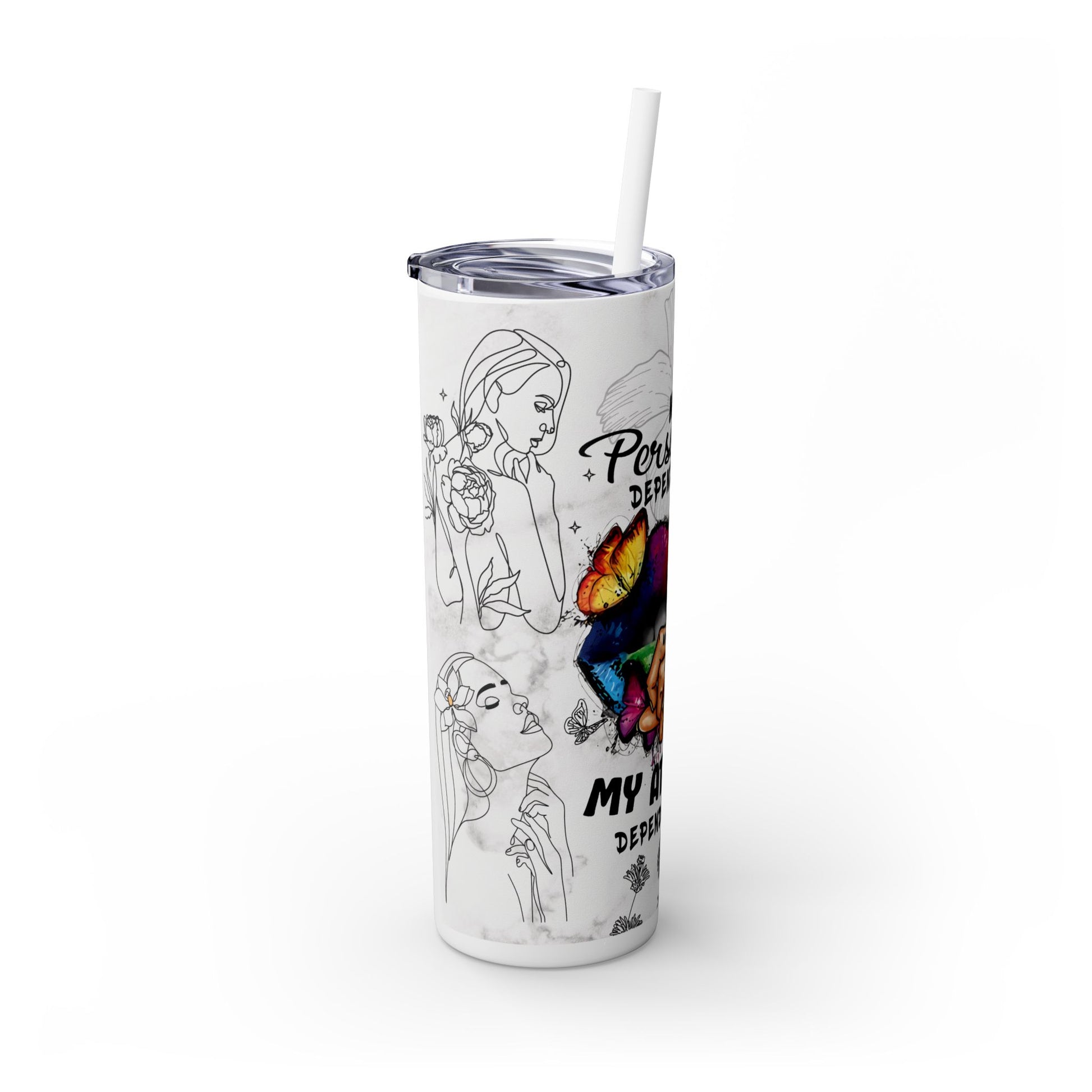 Skinny Tumbler with Straw, 20ozThe Maars personalized skinny tumblers keep your drinks hot for 12h and cold for 24h, making them the perfect sipping companion all year round. With 20oz capacity, tnullMugPrintifylakaycollection
